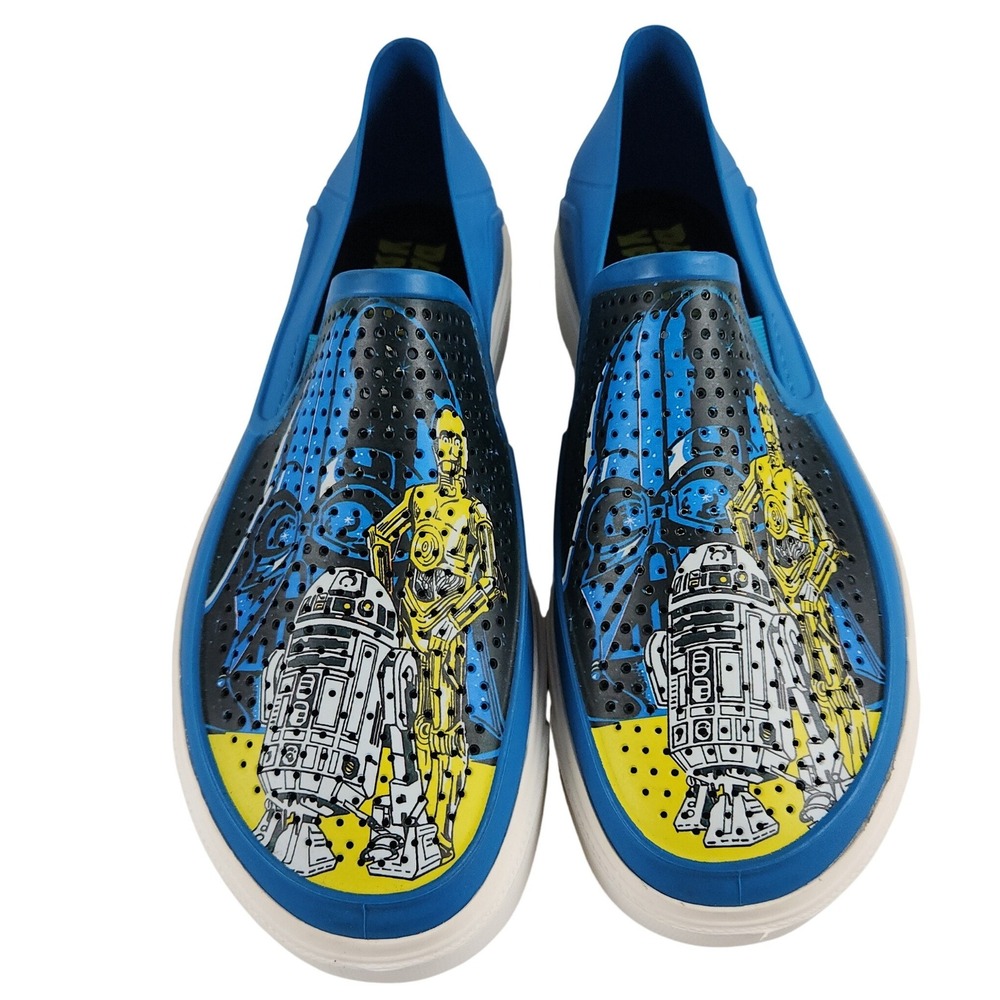Crocs x Star Wars Darth Vader Lives Slip On Shoes M11 Blue R2-D2 C-3PO Comicon